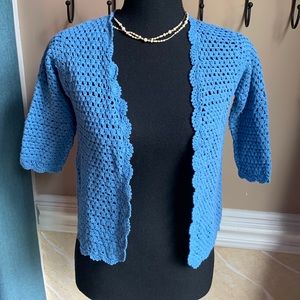 Girls SHRUG / Sweater SZ. Small. Blue! NWOT